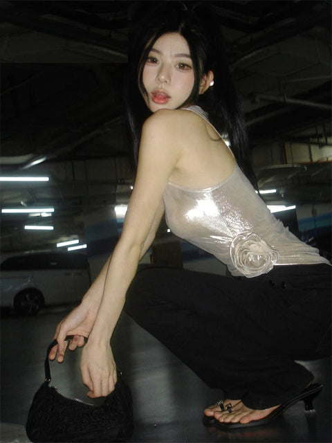 New Matte Transparent Simple Sexy Sleeveless Vest CODE: KAR2145