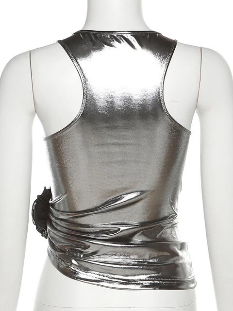 New Matte Transparent Simple Sexy Sleeveless Vest CODE: KAR2145