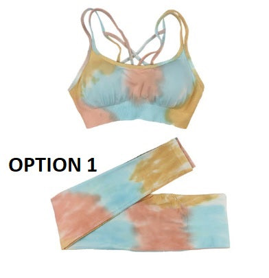 New Sexy Painted Double Shoulder Straps Bra And Trouser 2 Piece Set CODE: KAR2147