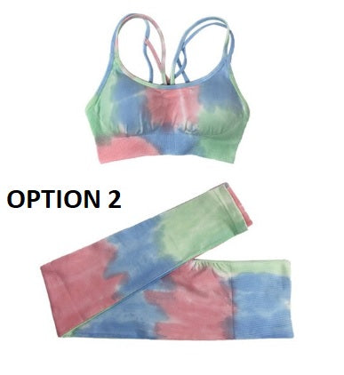 New Sexy Painted Double Shoulder Straps Bra And Trouser 2 Piece Set CODE: KAR2147