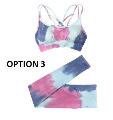 New Sexy Painted Double Shoulder Straps Bra And Trouser 2 Piece Set CODE: KAR2147