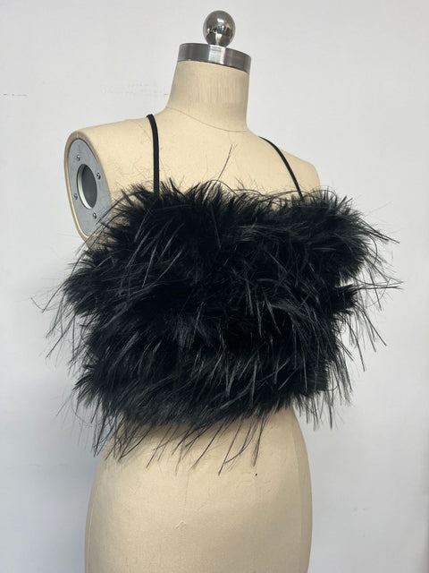 Sexy Summer Fashion Elegant Feather Tops Tank CODE: KAR2164