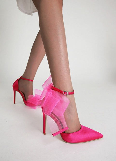 New Pointed Toe Bowknot Stiletto High Heel SIZE: 38 CODE: READY1257