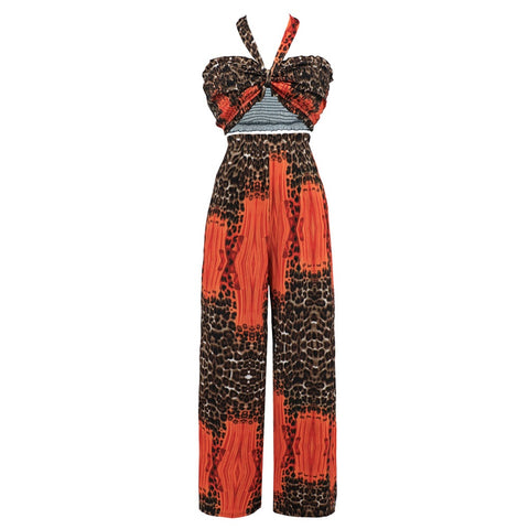 Summer Sexy Sleeveless 2 Piece Top Long Pant Matching Set CODE: KAR2167
