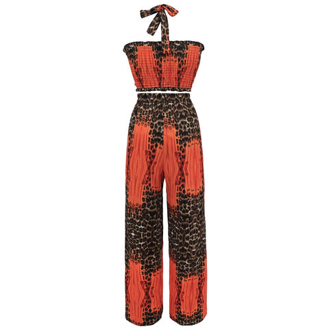 Summer Sexy Sleeveless 2 Piece Top Long Pant Matching Set CODE: KAR2167