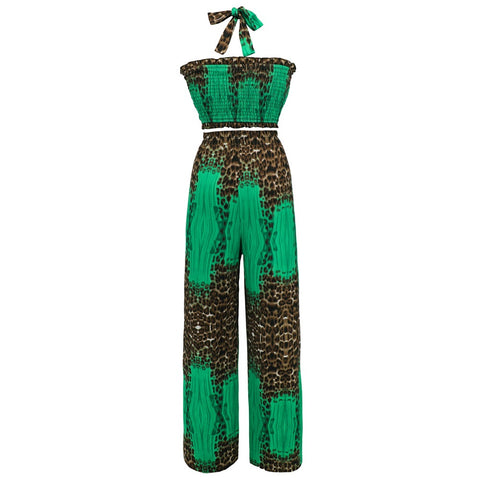 Summer Sexy Sleeveless 2 Piece Top Long Pant Matching Set CODE: KAR2167