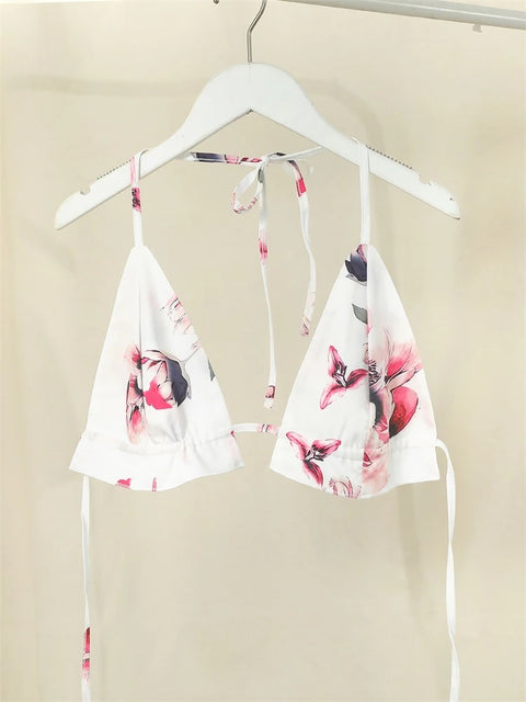 Summer New High Waist Bikini Sexy Shorts Cover Up Print Three Pieces Set Swimwear CODE: KAR2175