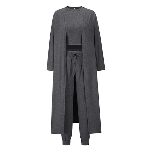 New fashion knitting slim temperament vest pant three piece set CODE: KAR2177