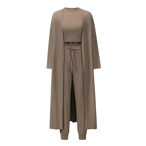 New fashion knitting slim temperament vest pant three piece set CODE: KAR2177