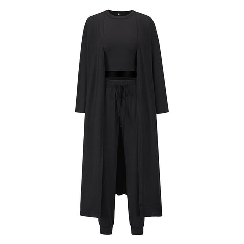 New fashion knitting slim temperament vest pant three piece set CODE: KAR2177