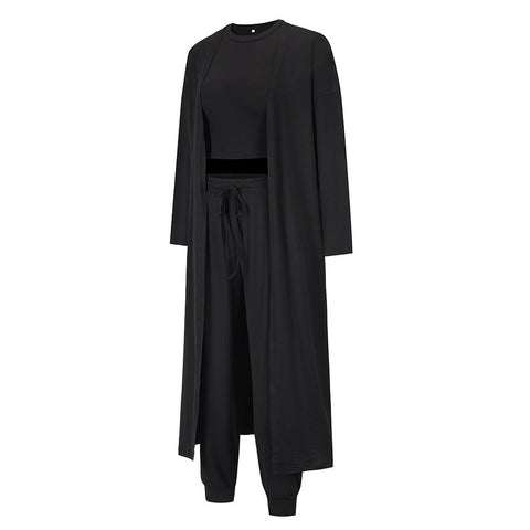 New fashion knitting slim temperament vest pant three piece set CODE: KAR2177