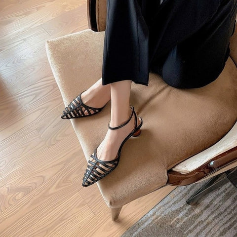 Summer Fashion High Heel Pointed Toe Shoes CODE: KAR2188