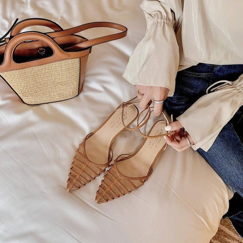 Summer Fashion High Heel Pointed Toe Shoes CODE: KAR2188