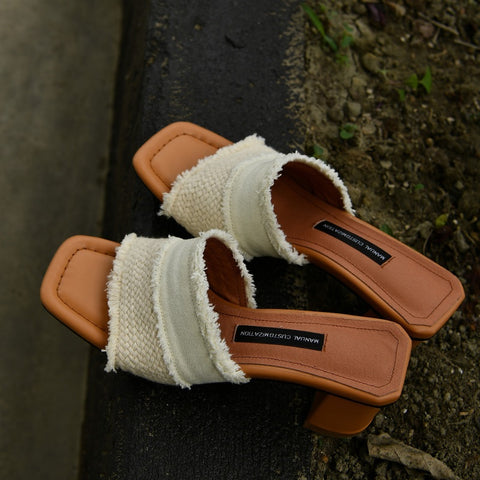 Summer New Rome Retro Casual Slip on Slides Heels Sandals CODE: KAR2189