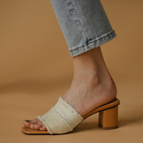 Summer New Rome Retro Casual Slip on Slides Heels Sandals CODE: KAR2189