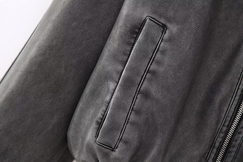 New Turtleneck Cropped Long Sleeve Zip Casual Jacket CODE: KAR2207