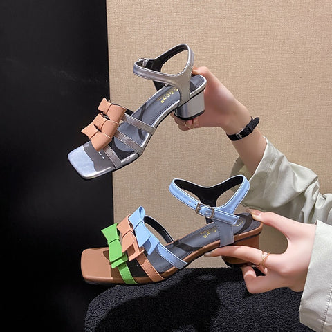 New Fashion Summer Solid Color High Heel Sandals CODE: KAR2208