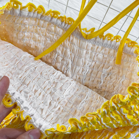 New Halter Strapless Embroidered Hollow Out Off Shoulder Backless Ruffle Robe Mini Dress CODE: READY1575