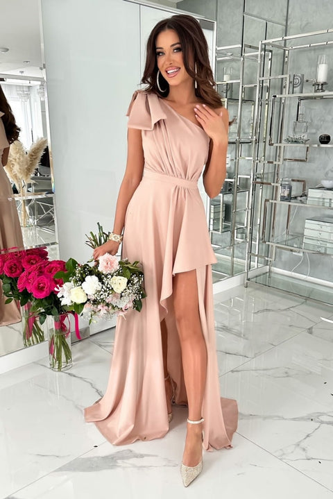New Fashion Diagonal Shoulder Casual Large Swing Elegant Dress CODE: KAR2219