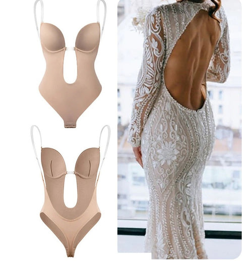 New Lingerie Body Shaper Invisible Push Up Bra Backless Shaping Underwear Bodysuit CODE: KAR2224