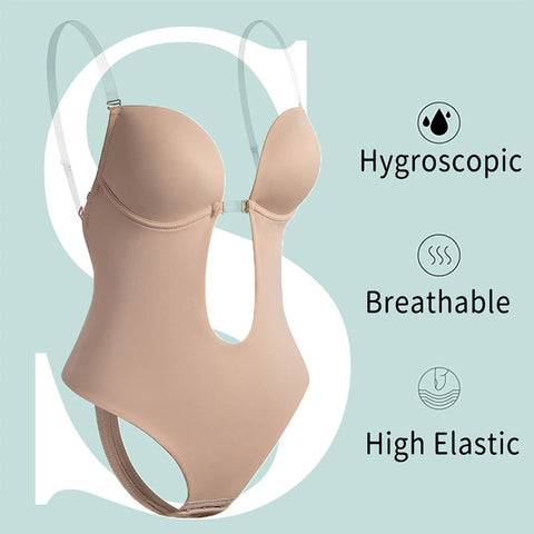 New Lingerie Body Shaper Invisible Push Up Bra Backless Shaping Underwear Bodysuit CODE: KAR2224