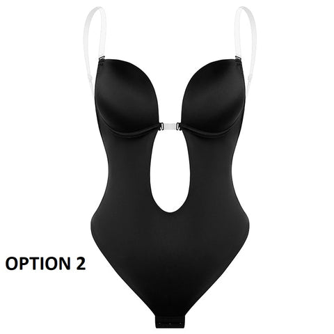 New Lingerie Body Shaper Invisible Push Up Bra Backless Shaping Underwear Bodysuit CODE: KAR2224