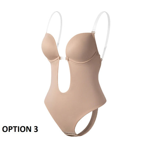 New Lingerie Body Shaper Invisible Push Up Bra Backless Shaping Underwear Bodysuit CODE: KAR2224