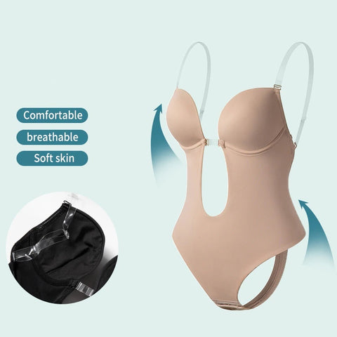New Lingerie Body Shaper Invisible Push Up Bra Backless Shaping Underwear Bodysuit CODE: KAR2224