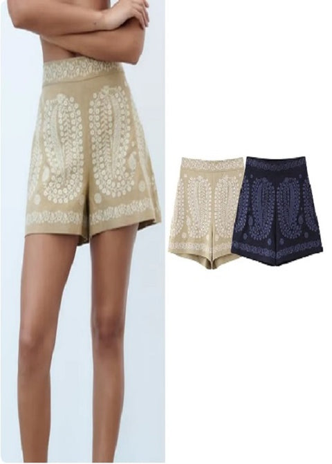 Summer New Embroidered Decoration Style Casual Short CODE: KAR2225