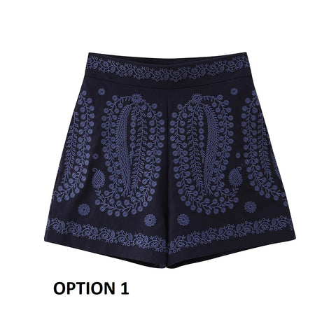 Summer New Embroidered Decoration Style Casual Short CODE: KAR2225