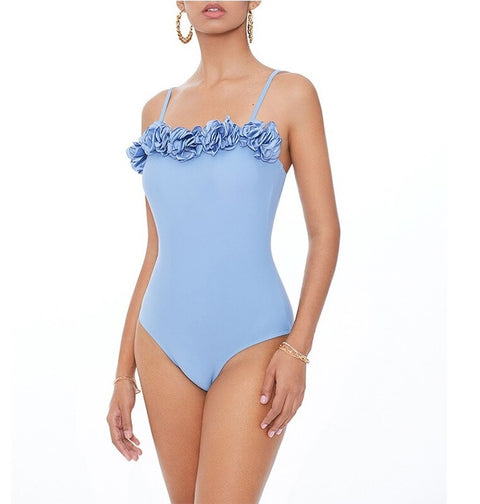 New Tong One Rose Blue Senior Feeling Ancient Swimsuit CODE: KAR2242
