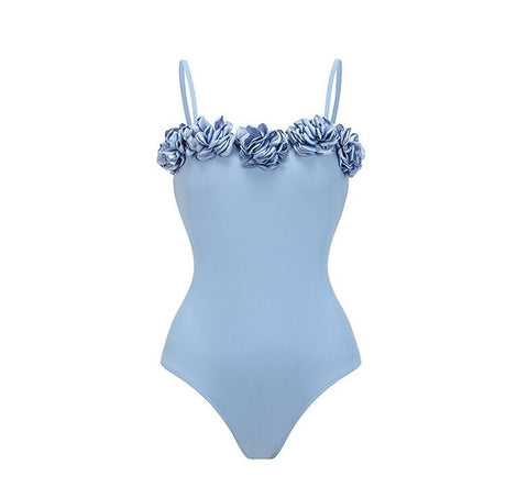New Tong One Rose Blue Senior Feeling Ancient Swimsuit CODE: KAR2242