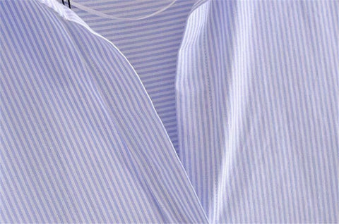 New Fashion Multicolor Loose Asymmetric Poplin Long Sleeve Button Shirt CODE: KAR2248