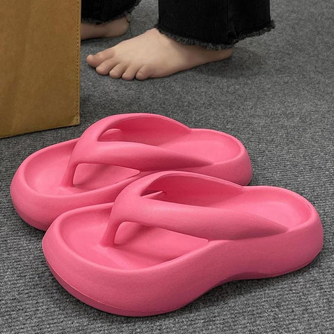 New Fashion Thick-soled Clip-toe Non-slip Beach Slipper CODE: KAR2251