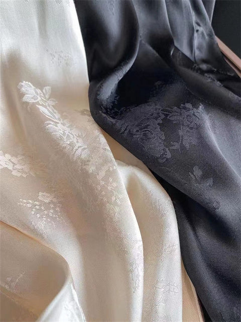 New Summer Thin Ice Silk Flower Straight Pant CODE: KAR2255