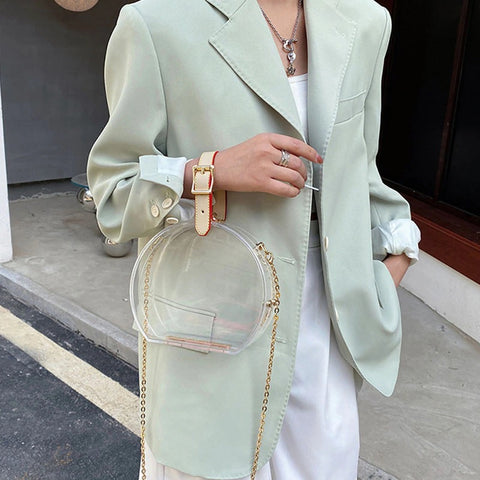 New Transparent Acrylic Jelly Bucket Candy Color Bag CODE: KAR2256