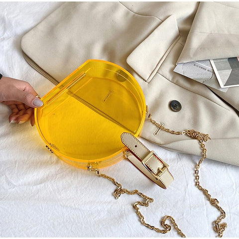 New Transparent Acrylic Jelly Bucket Candy Color Bag CODE: KAR2256