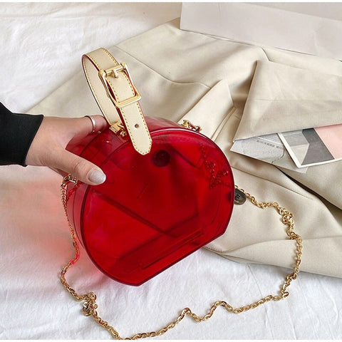New Transparent Acrylic Jelly Bucket Candy Color Bag CODE: KAR2256