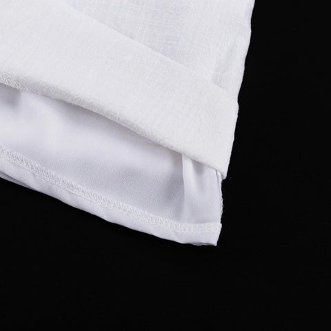 New Fashion White Sleeveless Shirt And Maxi Skirt 2 Pieces Set CODE: KAR2259