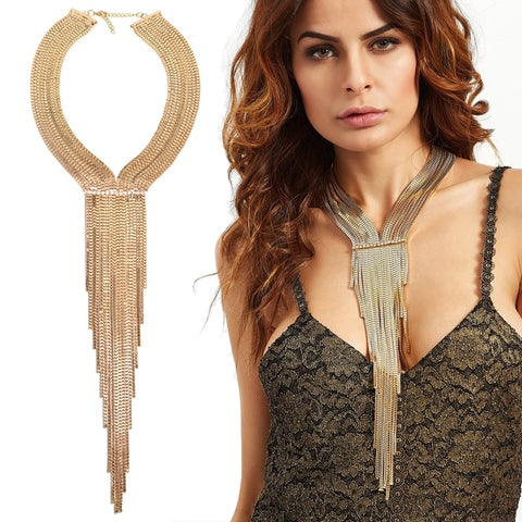 New Bohemian Long Chain Tassel Pendant Necklace  CODE: KAR2265