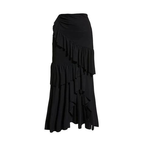 Summer Cover-up Crop Tank Top And Skirt Two Piece Set Swimsuit CODE: KAR2285