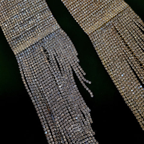 New Hyperbole Long Tassel Rhinestone Fancy Bracelet CODE: KAR2304