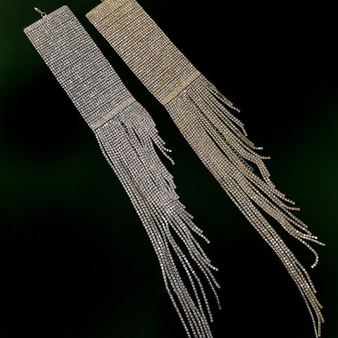 New Hyperbole Long Tassel Rhinestone Fancy Bracelet CODE: KAR2304