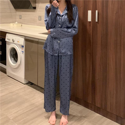 New Leopard Fashion Elegant Turn-down Collar Two Piece Set CODE: KAR2308