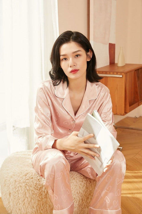 Autumn Ins Wind Thin Net Pajama Set CODE: KAR2312