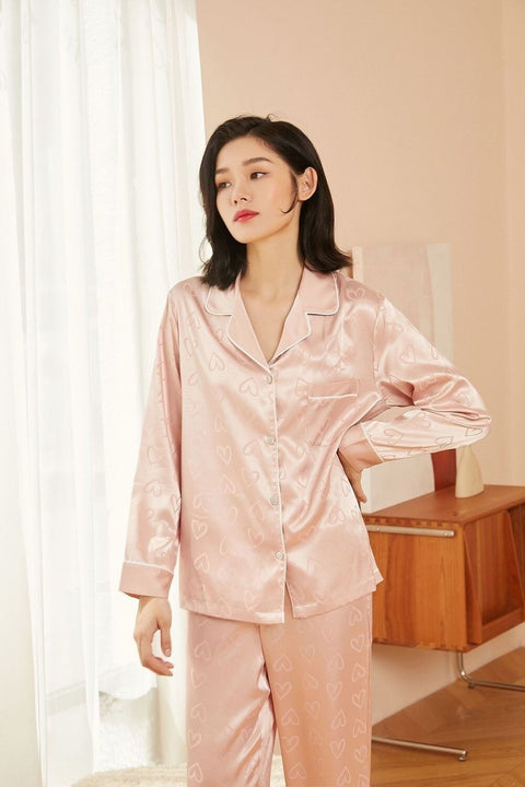 Autumn Ins Wind Thin Net Pajama Set CODE: KAR2312
