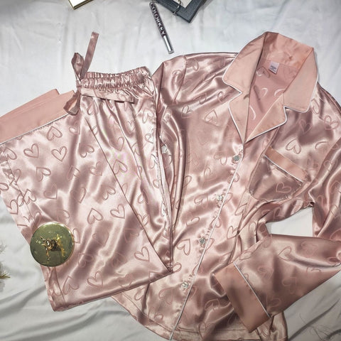 Autumn Ins Wind Thin Net Pajama Set CODE: KAR2312