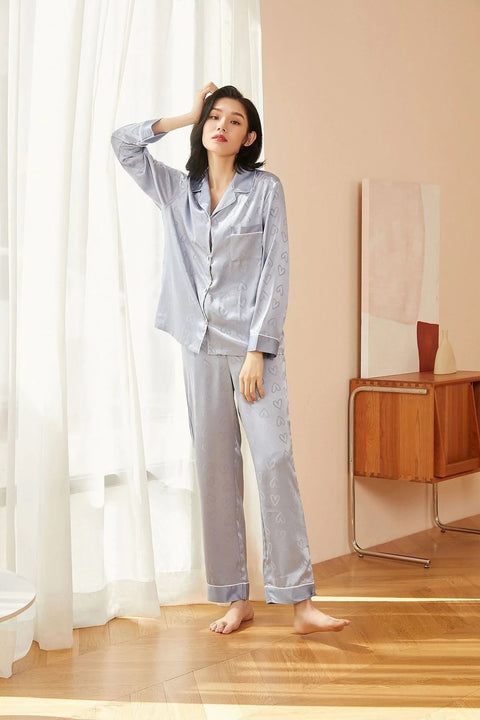 Autumn Ins Wind Thin Net Pajama Set CODE: KAR2312