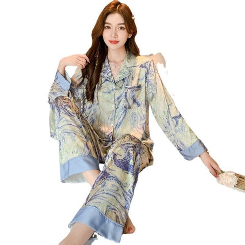 New Fashion Long Sleeve Printed Two Piece Set CODE: KAR2316