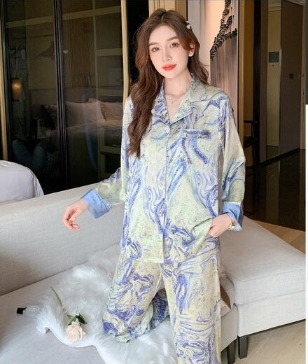 New Fashion Long Sleeve Printed Two Piece Set CODE: KAR2316